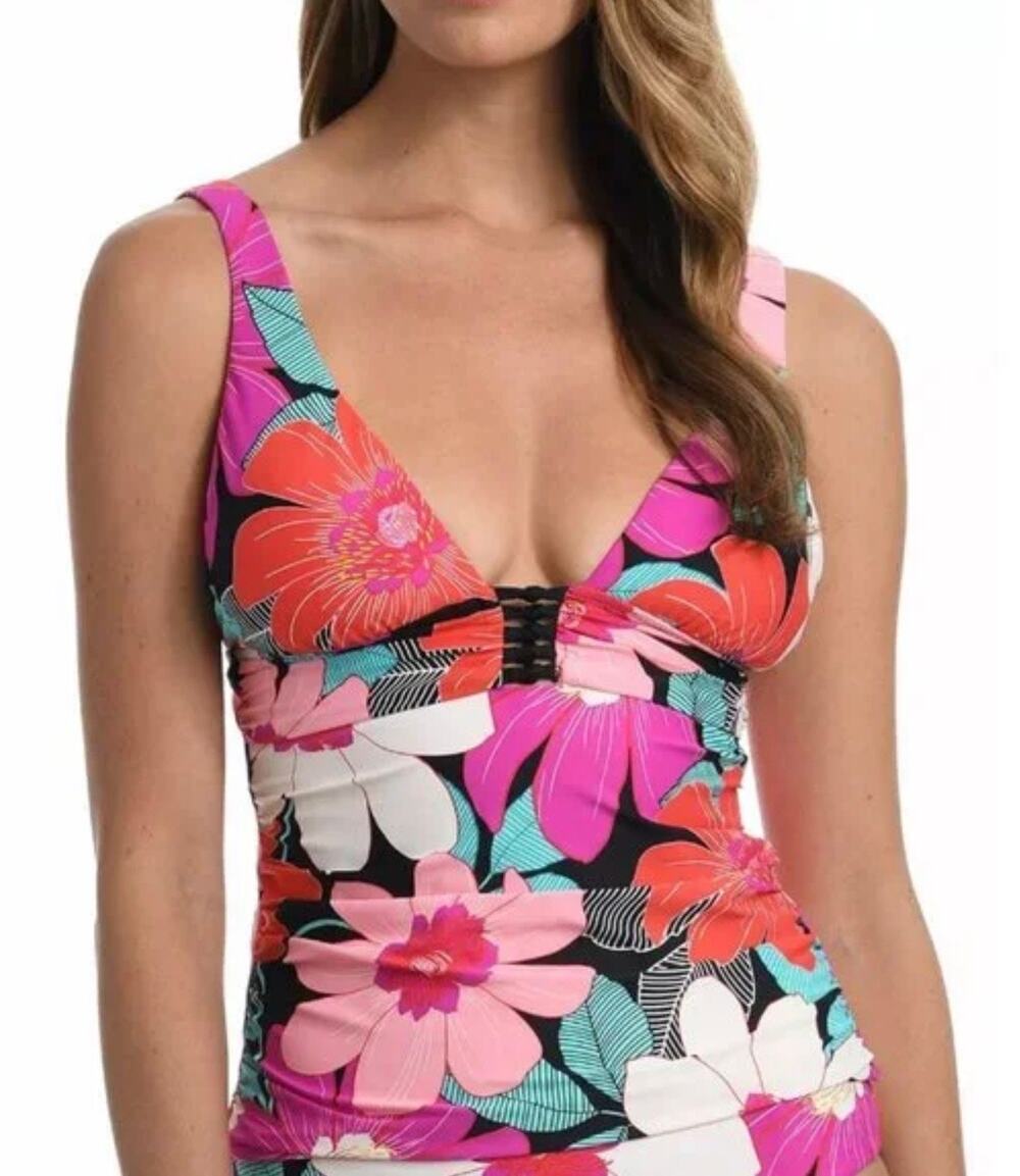 La Blanca In Full Bloom Tankini 6 NWT